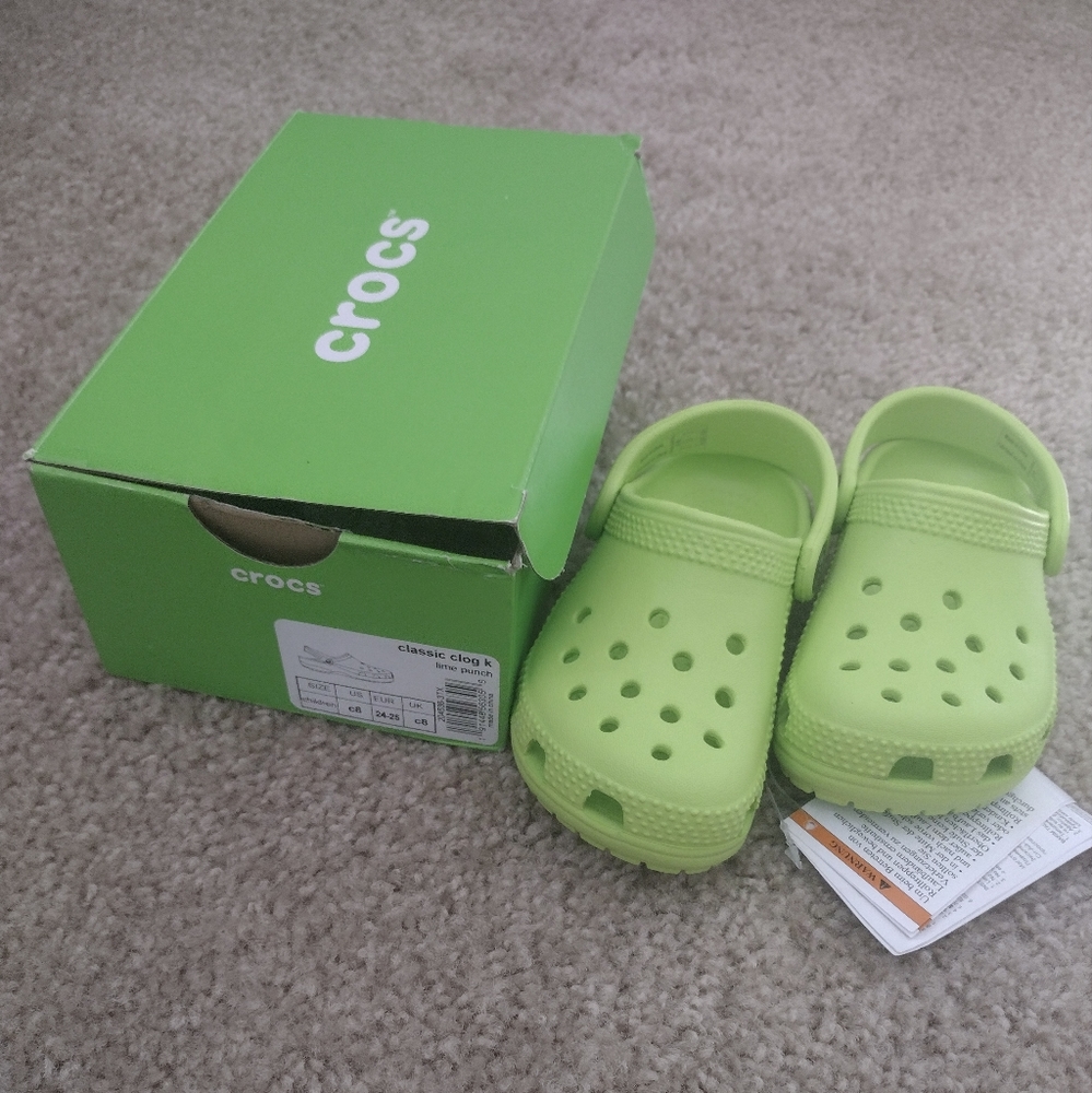 Lime crocs